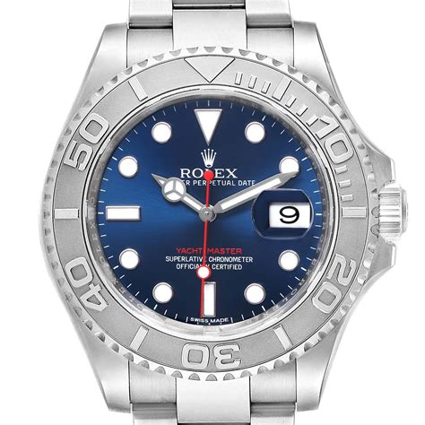 rolex yachtmaster stahl platin 40 mm|Rolex yacht master watch.